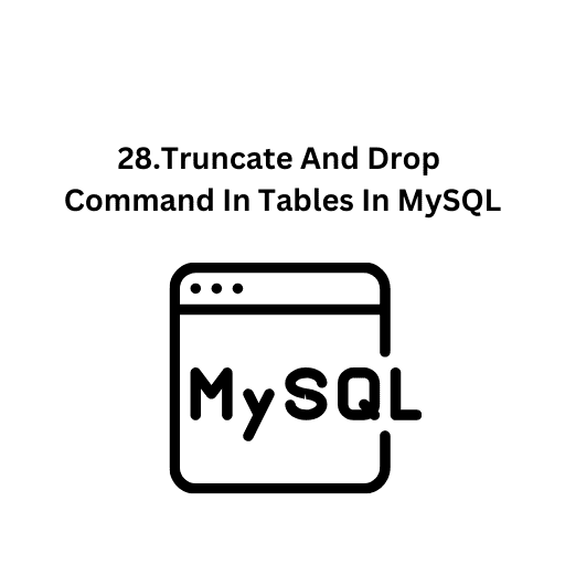 29.How To Rename A Table In MySQL